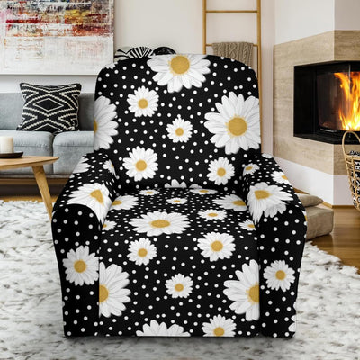 Daisy Pattern Print Design DS02 Recliner Slipcover-JORJUNE.COM