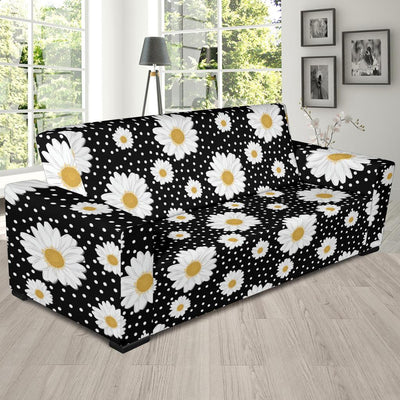 Daisy Pattern Print Design DS02 Sofa Slipcover-JORJUNE.COM