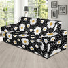 Daisy Pattern Print Design DS02 Sofa Slipcover-JORJUNE.COM