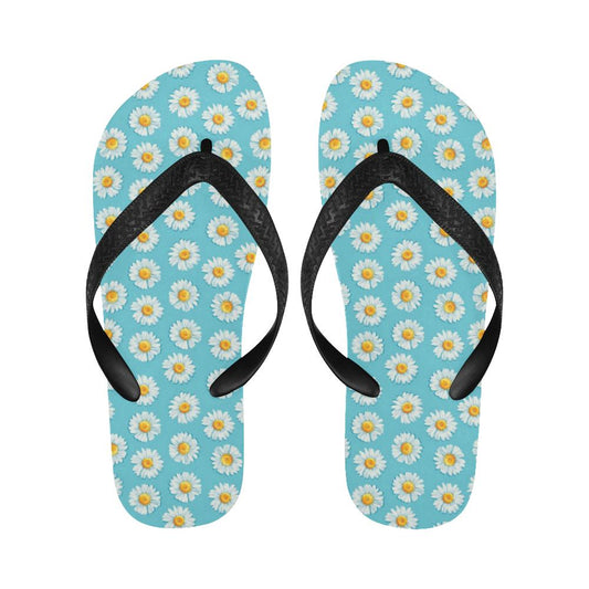 Daisy Pattern Print Design DS03 Flip Flops-JorJune