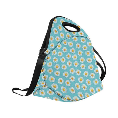 Daisy Pattern Print Design DS03 Neoprene Lunch Bag-JorJune