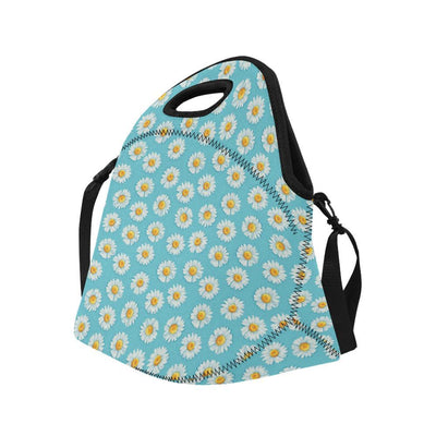 Daisy Pattern Print Design DS03 Neoprene Lunch Bag-JorJune