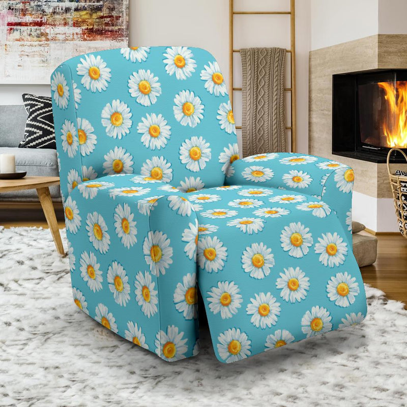 Daisy Pattern Print Design DS03 Recliner Slipcover-JORJUNE.COM