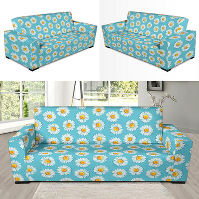 Daisy Pattern Print Design DS03 Sofa Slipcover-JORJUNE.COM