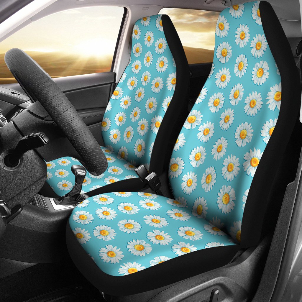 Daisy Pattern Print Design DS03 Universal Fit Car Seat Covers