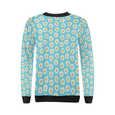 Daisy Pattern Print Design DS03 Women Long Sleeve Sweatshirt-JorJune