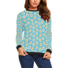 Daisy Pattern Print Design DS03 Women Long Sleeve Sweatshirt-JorJune