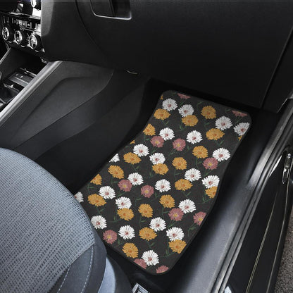 Daisy Pattern Print Design DS04 Car Floor Mats-JorJune