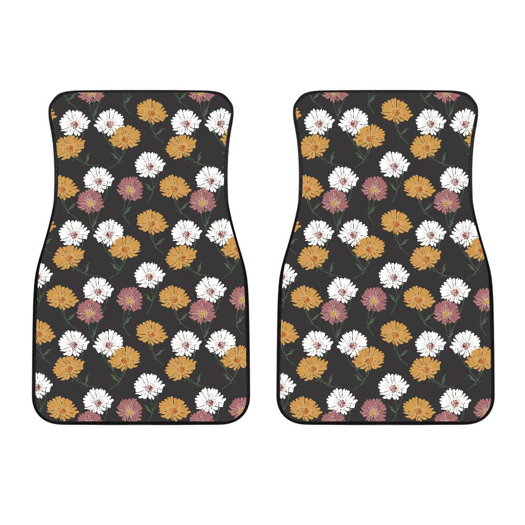 Daisy Pattern Print Design DS04 Car Floor Mats-JorJune