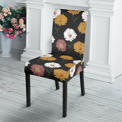 Daisy Pattern Print Design DS04 Dining Chair Slipcover-JORJUNE.COM