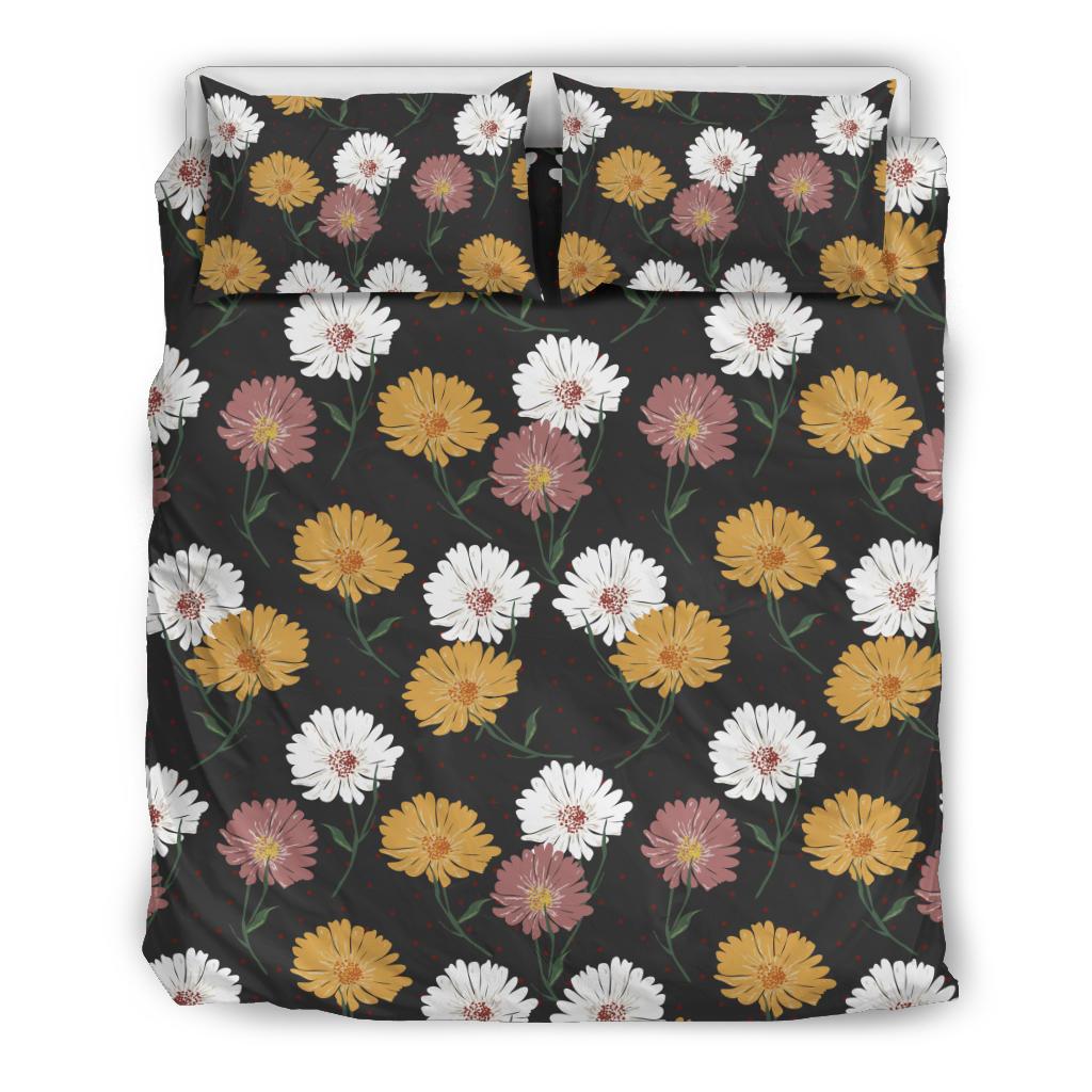 Daisy Pattern Print Design DS04 Duvet Cover Bedding Set-JORJUNE.COM