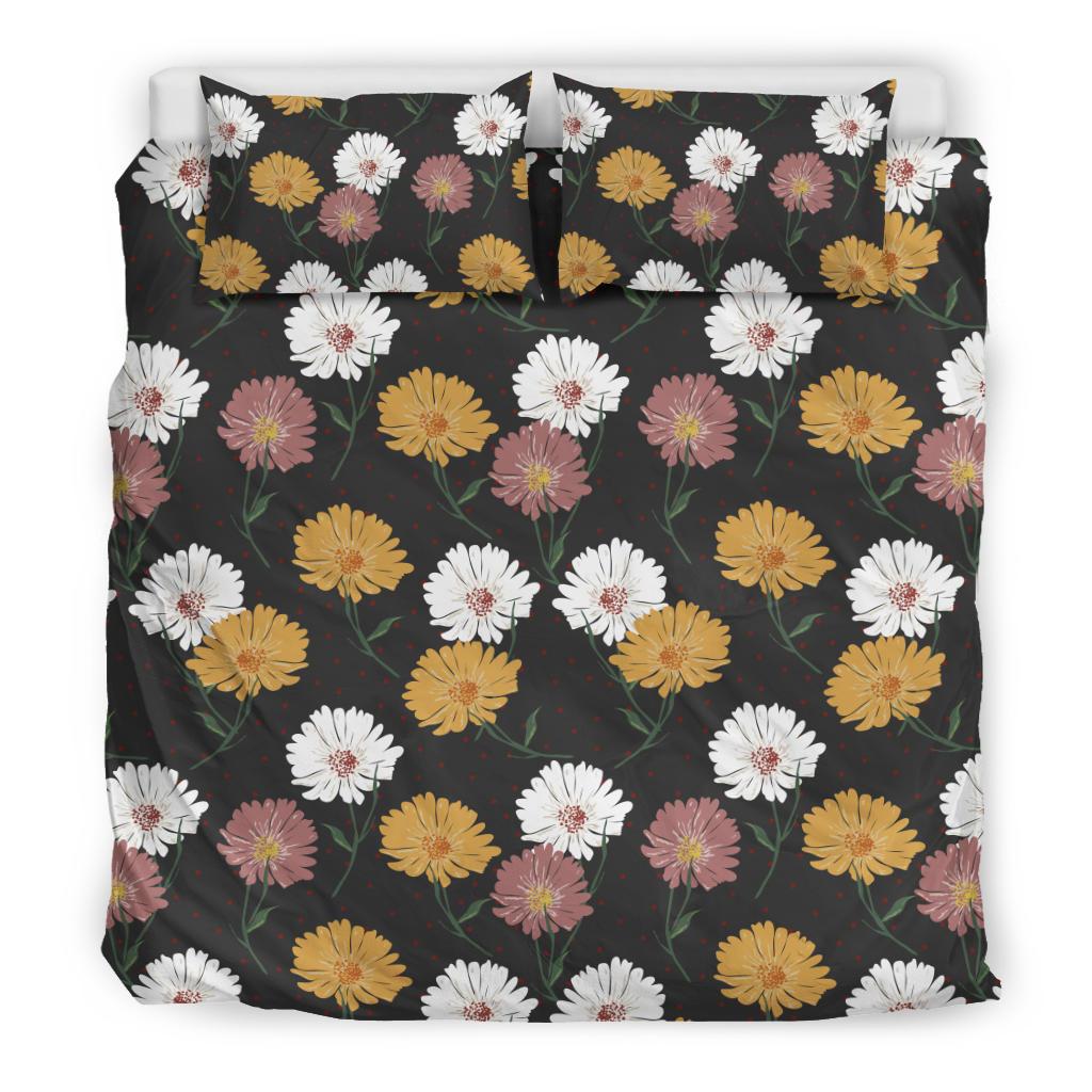 Daisy Pattern Print Design DS04 Duvet Cover Bedding Set-JORJUNE.COM