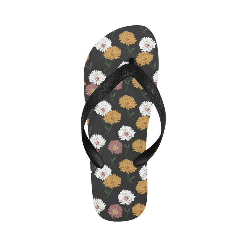 Daisy Pattern Print Design DS04 Flip Flops-JorJune