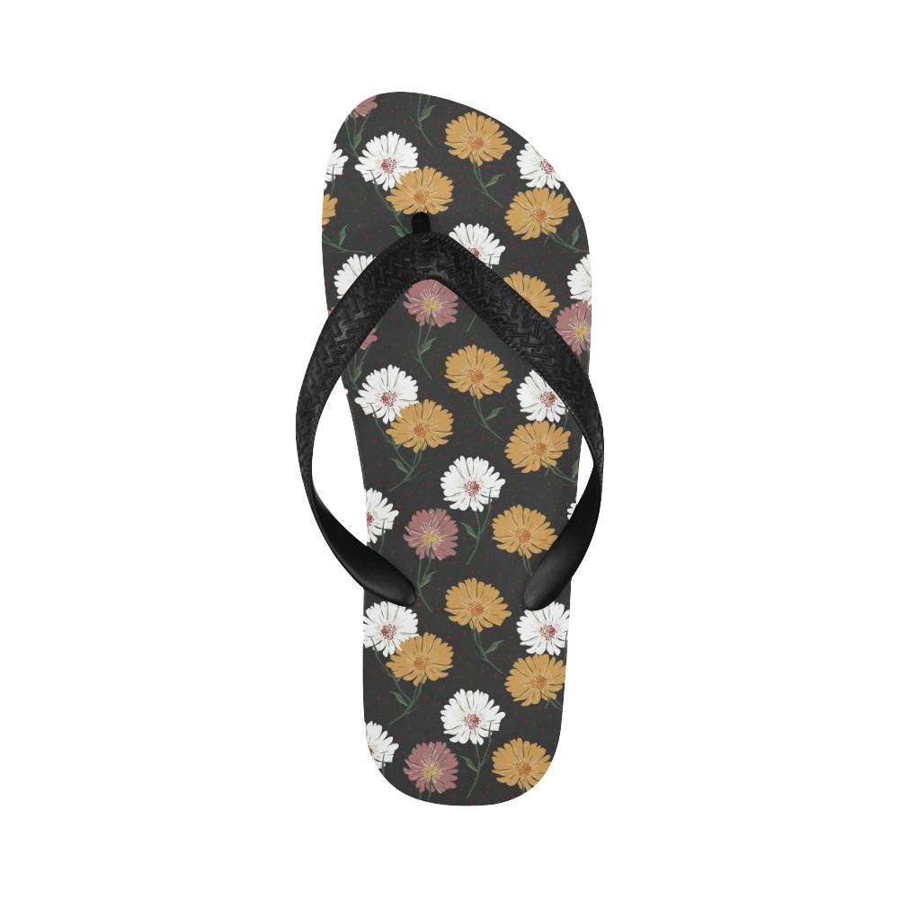 Daisy Pattern Print Design DS04 Flip Flops-JorJune