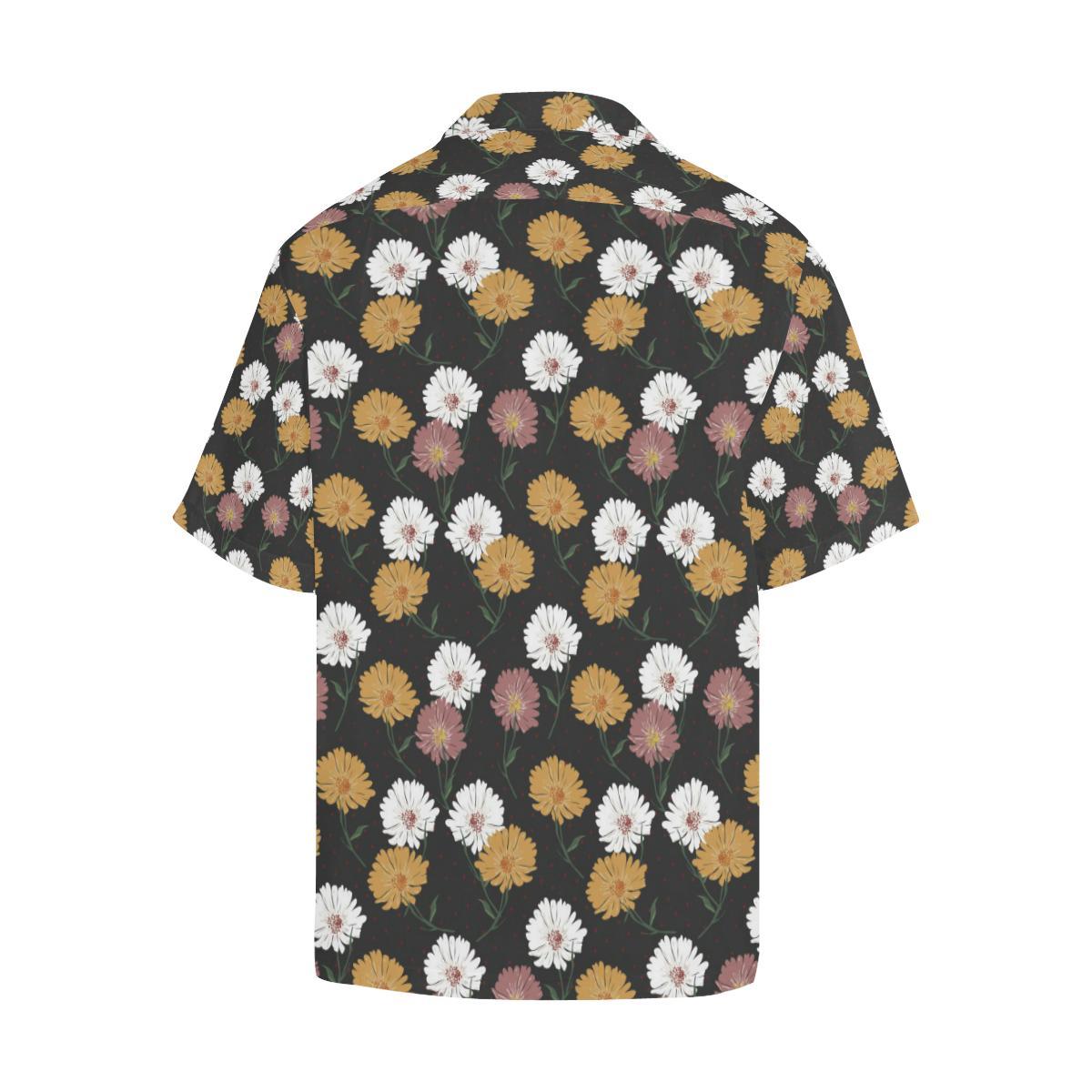 Daisy Pattern Print Design DS04 Men Hawaiian Shirt-JorJune