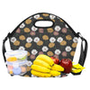 Daisy Pattern Print Design DS04 Neoprene Lunch Bag-JorJune