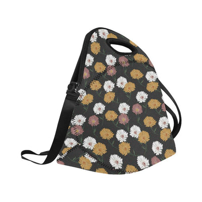 Daisy Pattern Print Design DS04 Neoprene Lunch Bag-JorJune