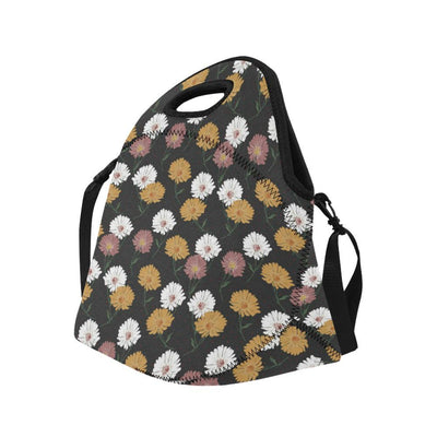 Daisy Pattern Print Design DS04 Neoprene Lunch Bag-JorJune