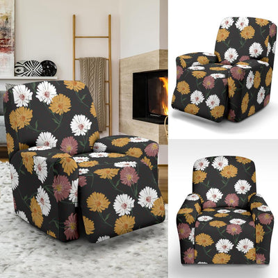 Daisy Pattern Print Design DS04 Recliner Slipcover-JORJUNE.COM