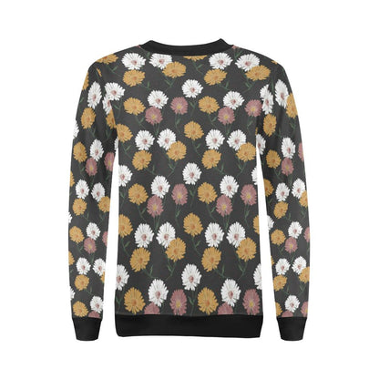Daisy Pattern Print Design DS04 Women Long Sleeve Sweatshirt-JorJune