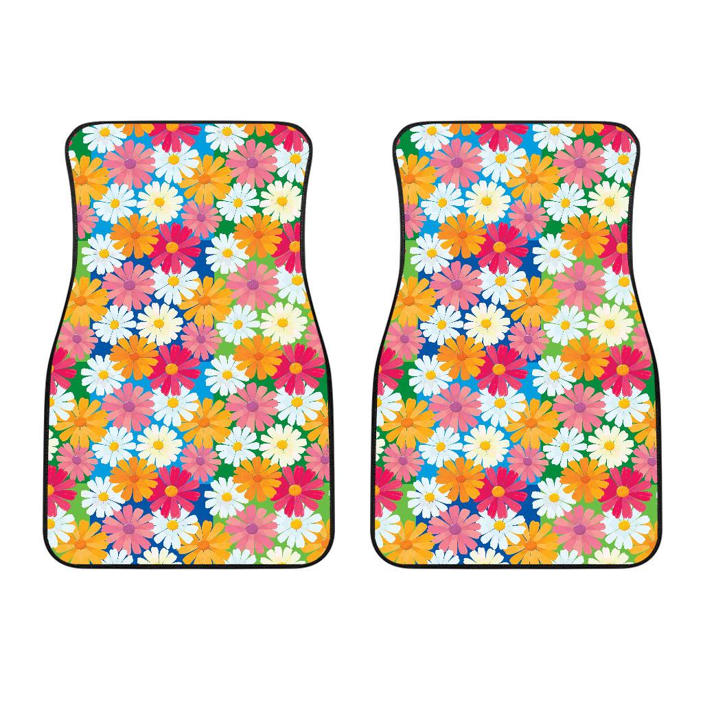 Daisy Pattern Print Design DS05 Car Floor Mats-JorJune