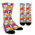 Daisy Pattern Print Design DS05 Crew Socks-JORJUNE.COM