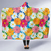 Daisy Pattern Print Design DS05 Hooded Blanket-JORJUNE.COM