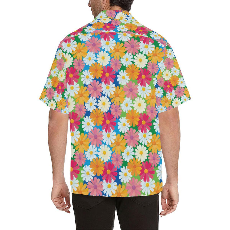 Daisy Pattern Print Design DS05 Men Hawaiian Shirt-JorJune