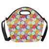 Daisy Pattern Print Design DS05 Neoprene Lunch Bag-JorJune