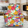 Daisy Pattern Print Design DS05 Recliner Slipcover-JORJUNE.COM