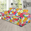 Daisy Pattern Print Design DS05 Sofa Slipcover-JORJUNE.COM