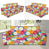 Daisy Pattern Print Design DS05 Sofa Slipcover-JORJUNE.COM