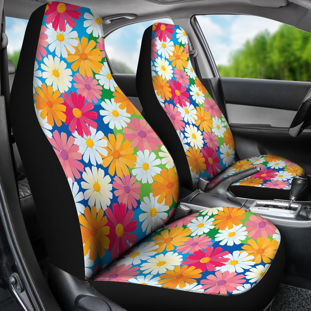 Daisy Pattern Print Design DS05 Universal Fit Car Seat Covers