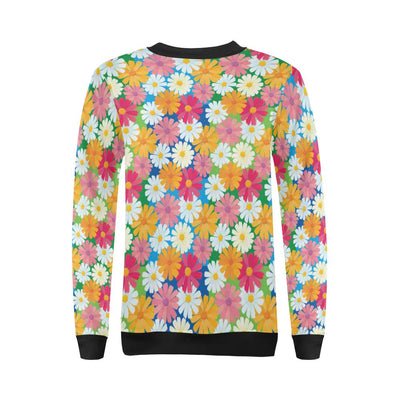 Daisy Pattern Print Design DS05 Women Long Sleeve Sweatshirt-JorJune