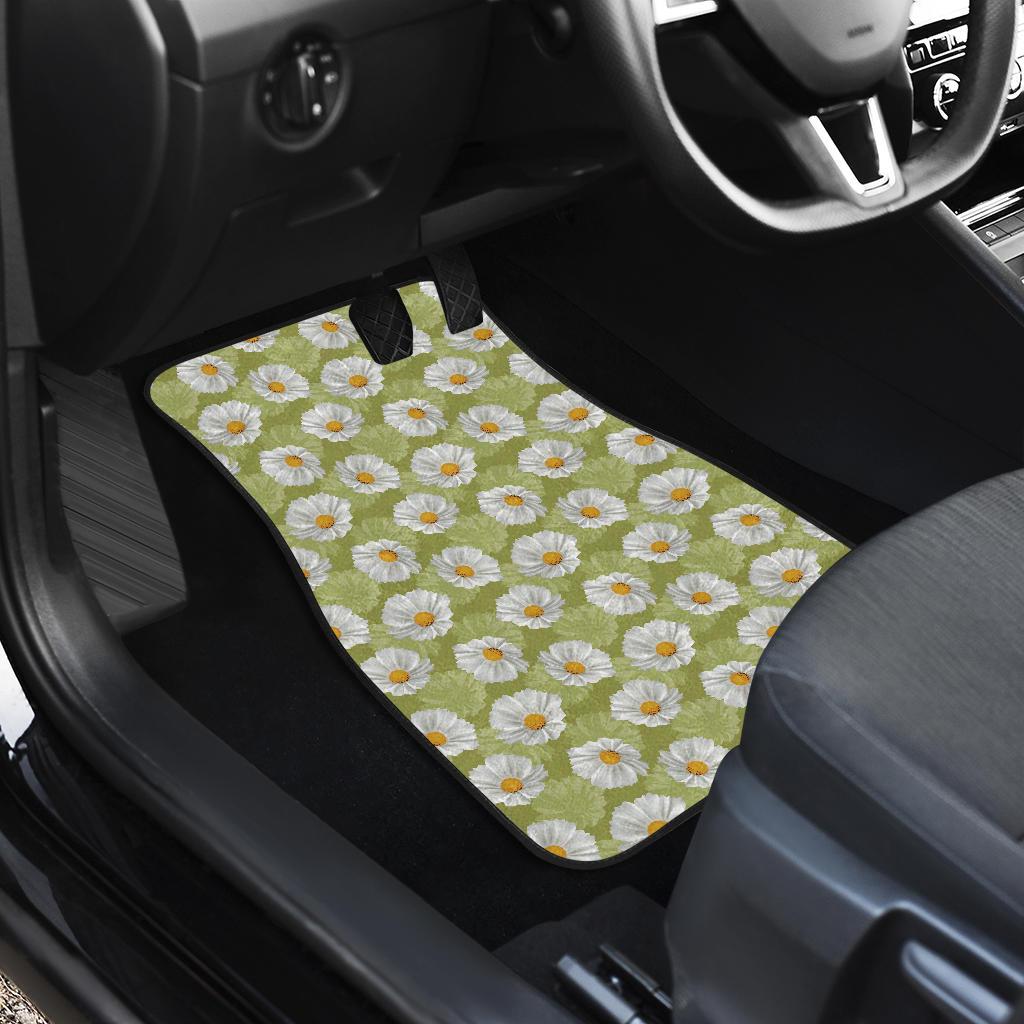 Daisy Pattern Print Design DS06 Car Floor Mats-JorJune
