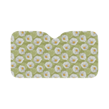 Daisy Pattern Print Design DS06 Car Sun Shade-JorJune