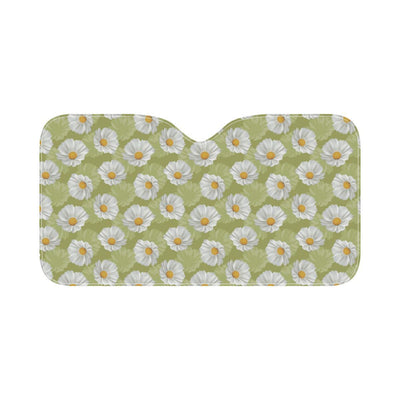 Daisy Pattern Print Design DS06 Car Sun Shade-JorJune