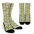 Daisy Pattern Print Design DS06 Crew Socks-JORJUNE.COM