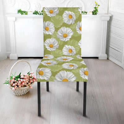 Daisy Pattern Print Design DS06 Dining Chair Slipcover-JORJUNE.COM