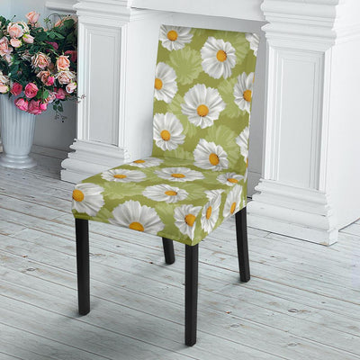 Daisy Pattern Print Design DS06 Dining Chair Slipcover-JORJUNE.COM