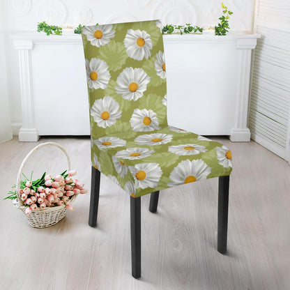 Daisy Pattern Print Design DS06 Dining Chair Slipcover-JORJUNE.COM