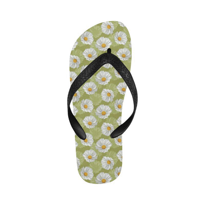 Daisy Pattern Print Design DS06 Flip Flops-JorJune