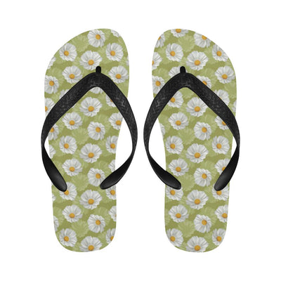 Daisy Pattern Print Design DS06 Flip Flops-JorJune