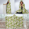 Daisy Pattern Print Design DS06 Hooded Blanket-JORJUNE.COM