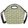 Daisy Pattern Print Design DS06 Neoprene Lunch Bag-JorJune