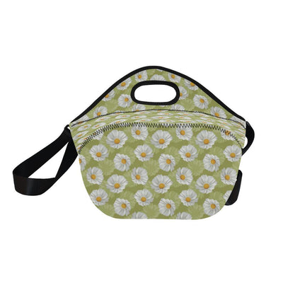 Daisy Pattern Print Design DS06 Neoprene Lunch Bag-JorJune