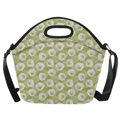 Daisy Pattern Print Design DS06 Neoprene Lunch Bag-JorJune