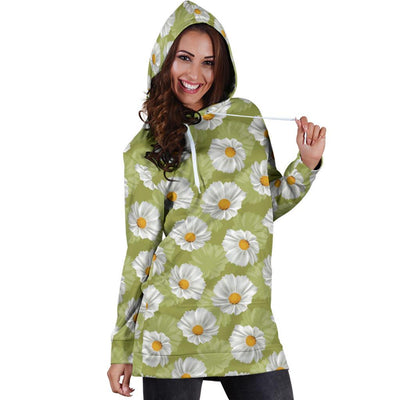 Daisy Pattern Print Design DS06 Women Hoodie Dress