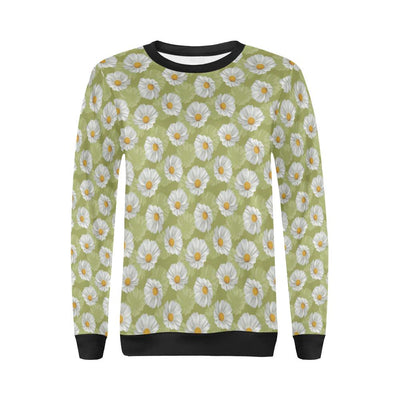 Daisy Pattern Print Design DS06 Women Long Sleeve Sweatshirt-JorJune