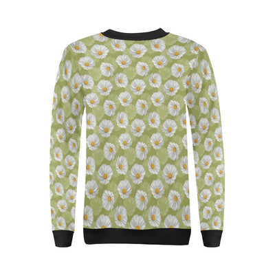 Daisy Pattern Print Design DS06 Women Long Sleeve Sweatshirt-JorJune